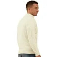 KING SAMP ARTICLE #5317 Mens Quarter Zip Sweater Cable Knit Stand Collar Pullover Casual Thermal Knitwear